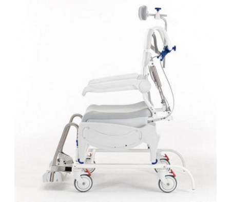 INVACARE® Aquatec Ocean Dual VIP Ergo Shower Commode Chair with an additional backrest recline of 0° to 35°