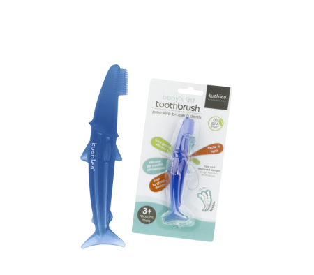 KUSHIES Baby's First Toothbrush BLUE