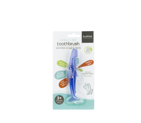 KUSHIES Baby's First Toothbrush BLUE