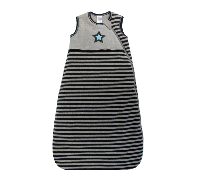 KUSHIES Sleepbag Baby 0+ / Toddler 6-18 months Grey Stripe Star