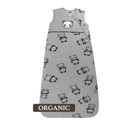 KUSHIES Organic Sleepbag Baby 0+ / Toddler 6-18 months Grey Panda
